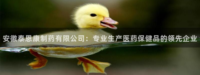 九游老哥俱乐部登录：安徽泰恩康制药有限公司：专业生产医药保健品的领先企业