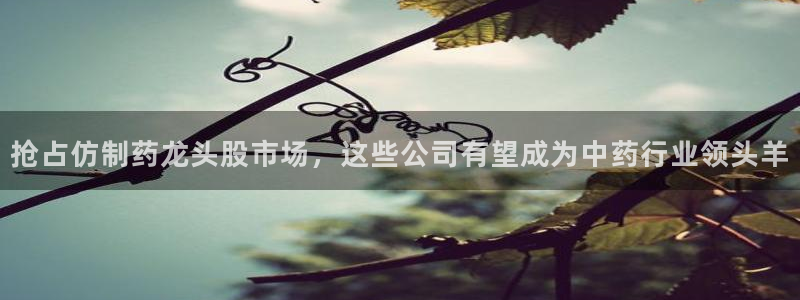 ag九游会老哥：抢占仿制药龙头股市场，这些公司有望成为中药行业领头羊