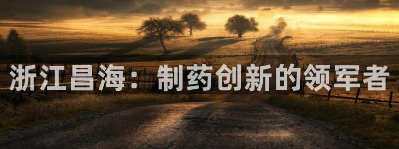 9游会老哥：浙江昌海：制药创新的领军者
