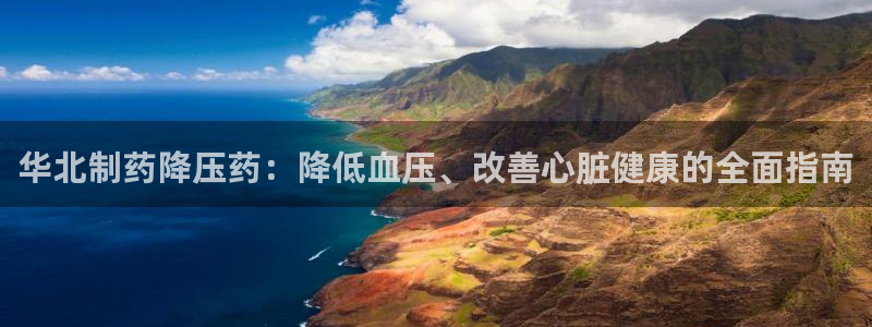 九游会老哥俱乐部官网：华北制药降压药：降低血压、改善心脏健康的全面指南