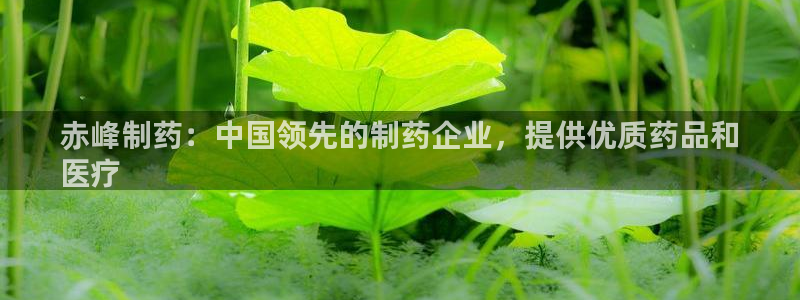 九游老哥俱乐部官网登录网址：赤峰制药：中国领先的制药企业，提供优质药品和
医疗