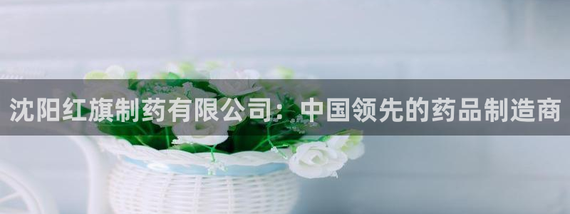 j9九游会老哥俱乐部交流区：沈阳红旗制药有限公司：中国领先的药品制造商