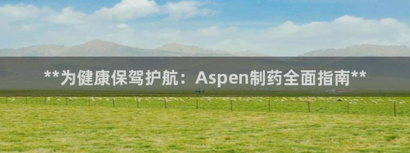 九游老哥俱乐部官网登录不了：**为健康保驾护航：Aspen制药全面指南**