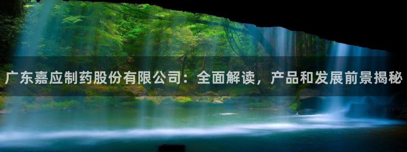 九游老哥俱乐部登录：广东嘉应制药股份有限公司：全面解读，产品和发展前景揭秘