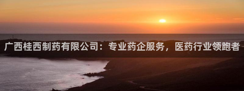 ag九游会老哥：广西桂西制药有限公司：专业药企服务，医药行业领跑者
